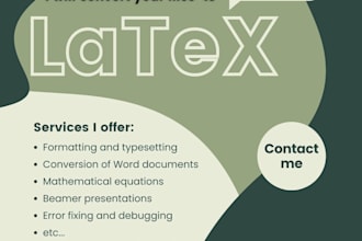convert your document or handwritten papers to latex
