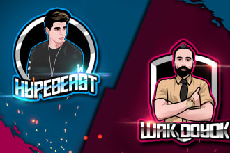 design gaming, esport, twitch,youtube logo from your photo