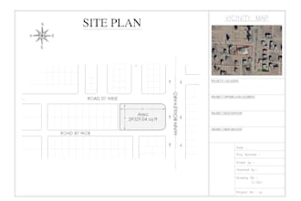 draw site and location plan on autocad from google maps