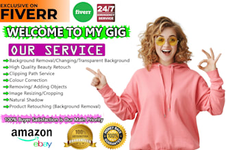 do amazon products background remove and edit 15 images