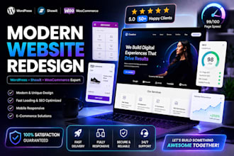 build, fix or redesign wordpress, showit, woocommerce, customize showit website