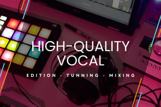 edit, tune and mix your vocal tracks