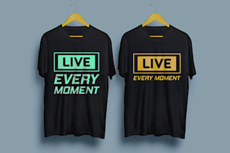 minimalist typography t shirt design