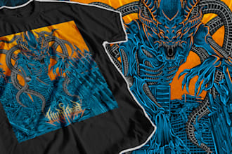 design an awesome t shirt illustration