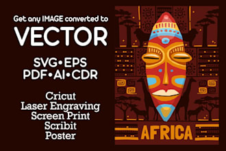 vectorize, redraw, convert any image in svg, eps, ai, pdf and cdr