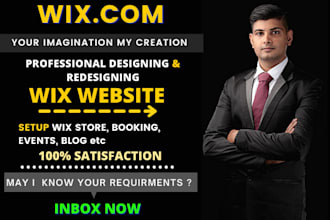 create wix website design business wix website redesign wix