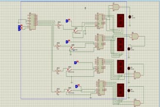 create circuits schematics for you in proteus,labview or logicworks