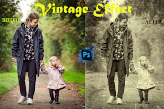 edit your photo to look vintage old film