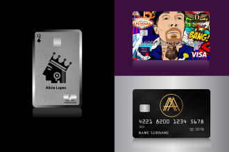 design financial card artwork