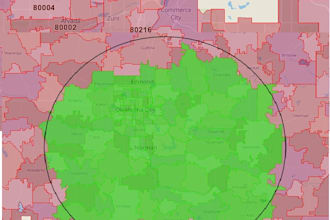 provide demographics and housing data in a radius