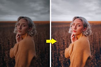photo editing and retouching