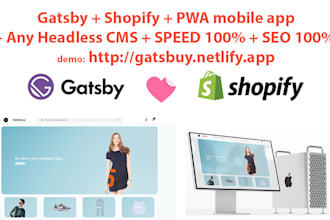 gatsby shopify ecommerce website apps