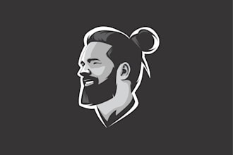 create minimalist flat face  vector portrait headshot avatar from your photo