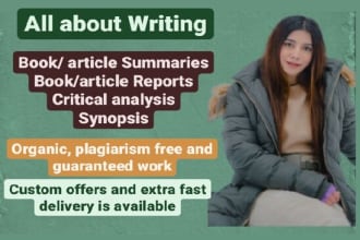 do critical analysis book summary, chapter summary, and ebook summary