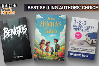 create unique book cover design, amazon KDP, ebook cover