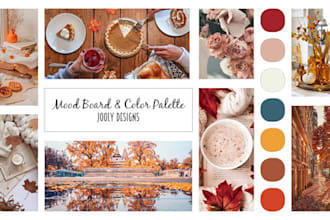 Hot Review!  create a mood board and color palette for your design project