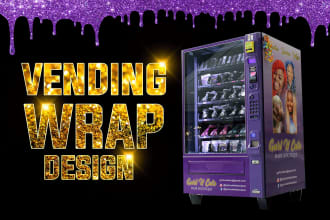 design creative vending machine wrap and atm machine design