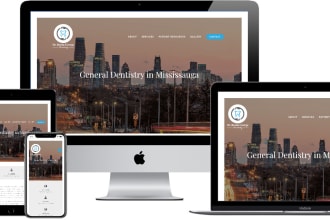 create dental care dentist dental clinic dentistry responsive website