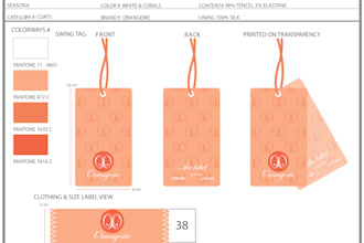 design a stylish fashion logo, monogram, hang tag, label