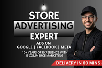 setup google ads, instagram, meta ads for shopify, website, ecommerce marketing