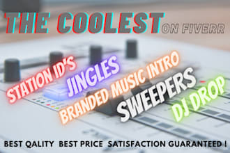 produce professional radio sweepers, jingles, drops, intros, ids, any format
