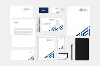 simple logo with corporate brand identity and style guidelines