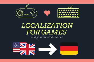 do a translation of your game from english to german