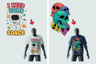 design any type of unique custom merchandise design