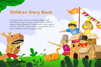 Best Price!  create beautiful children story book illustration