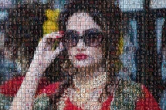 design photo collage gift for happy birthday and wedding