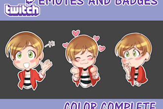 draw custom twitch emotes and discord stickers for streamers