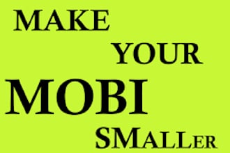 reduce the size  of your mobi file