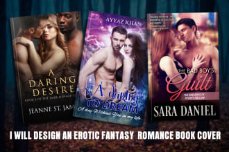 design erotica or romance book cover or kindle ebook cover