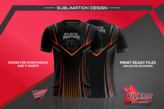 do crazy sportswear and t shirt sublimation design