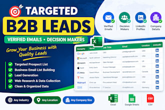 build targeted b2b leads and verified email lists