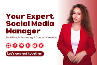 be your social media marketing manager and content creator