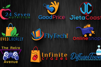 create ebay shopify online store logo design