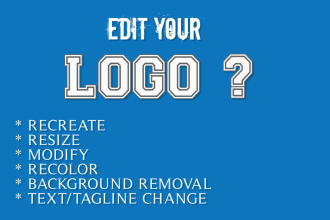 edit logo, resize, redesign, recreate, redraw or any graphic