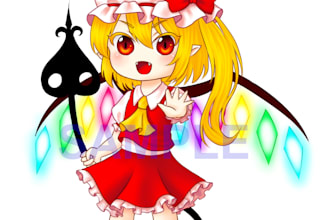 do cute chibi anime style from your character or fanart