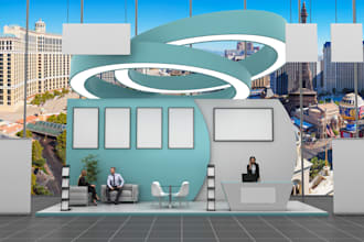 do 3d renders for your virtual booth or tradeshow