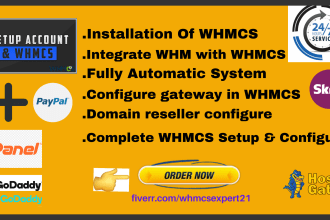 do complete whmcs setup, customization, fixing all whmcs errors