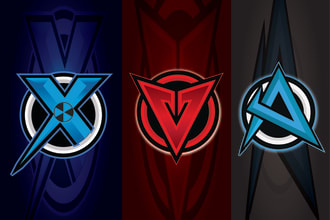 design awesome initial gaming logo for esport, twitch in 24