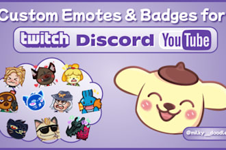 create custom emotes for your twitch, discord or youtube