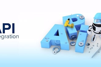 do rest api integration or api development for your web application