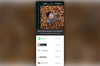 create your customized pre save pre order music link