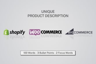 write product description for your shopify store