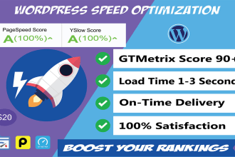 increase wordpress website speed optimization and improve gtmetrix