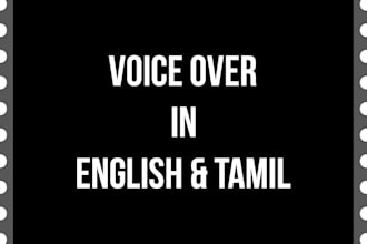 do an amazing voice over in english and tamil for you