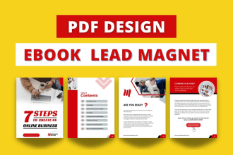 design branded PDF lead magnet, workbook design, ebook