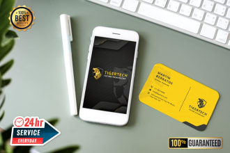 do stunning business card design, minimal and stationery